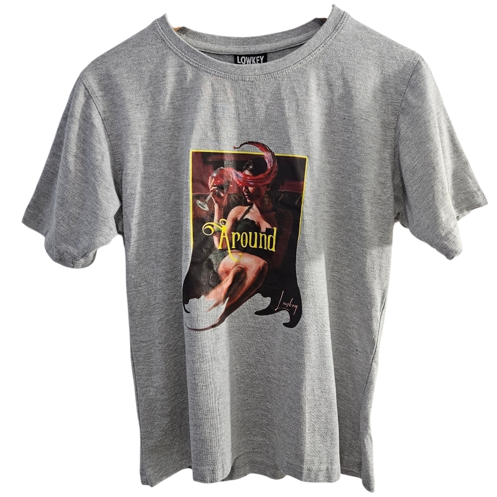 Gray Graphic T-Shirt by Lowkey
